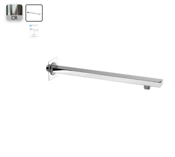 Отвод для душа настенный 30см